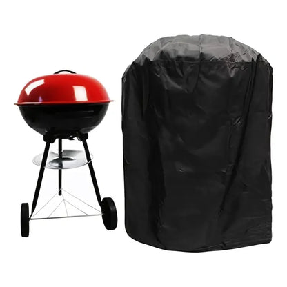 BBQ Gas Grill Cover UV Protective Durable Convenient Fits Weber Char-Broil Grill Furniture Cover Black
