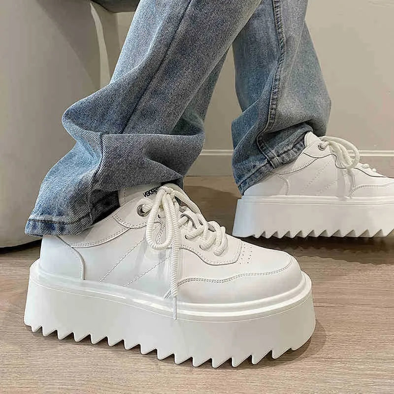 Men's Shoes Spring Autumn New Men Thick Soled Casual Sneakers High Quality Comfortable Soft Board Shoes Versatile Zapatos Hombre