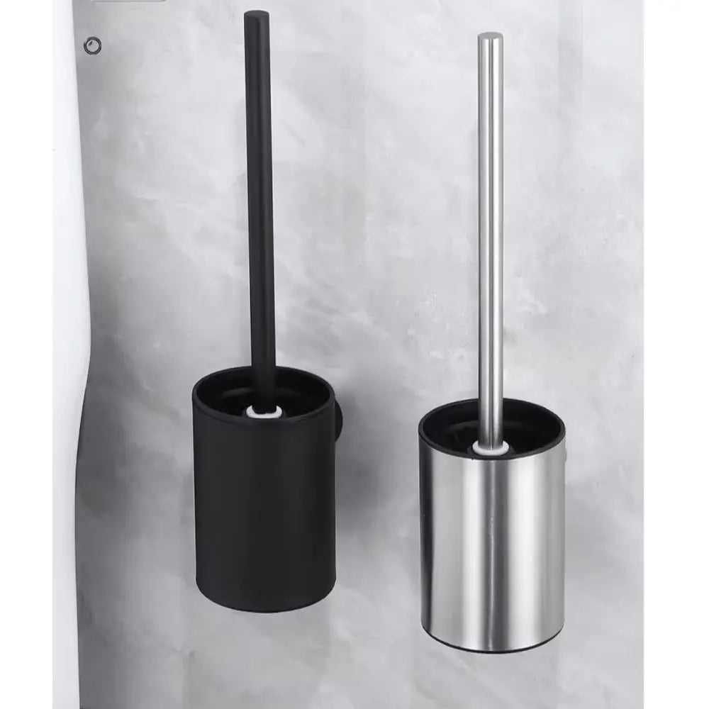 Bathroom Toilet Brush Holder Cleaning Bathroom Hardwares Stainless Toilet Brush Wall Mounted Bathroom Accessories Cleaning Tools