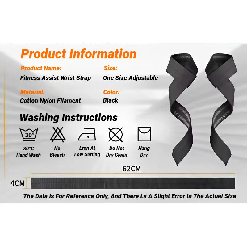 2Pcs Sports Booster Belt Grip Fitness Pull-Up Bars Pull-Ups Silicone Non-Slip Wear-Resistant Deadlift Strap Gym Dumbbell Workout