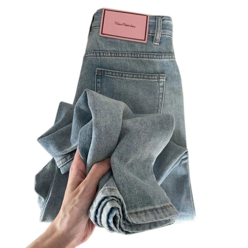 Women Wide Leg Baggy Jeans Lady Vintage Y2K Punk Low Rise Waist Loose Denim Pants Streetwear Fashion Trashy Long Skater Trousers
