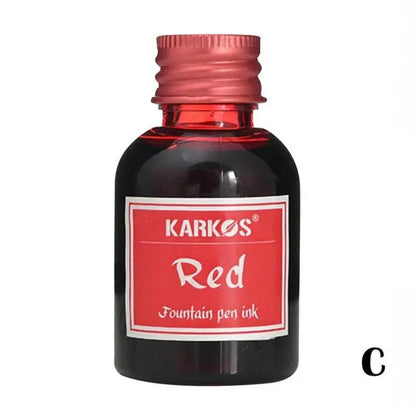 1 Bottle Pure Colorful 20/30ml Fountain Pen Ink Refilling Ink Stationery School High Quality Calligraphy Writing Fountain Ink