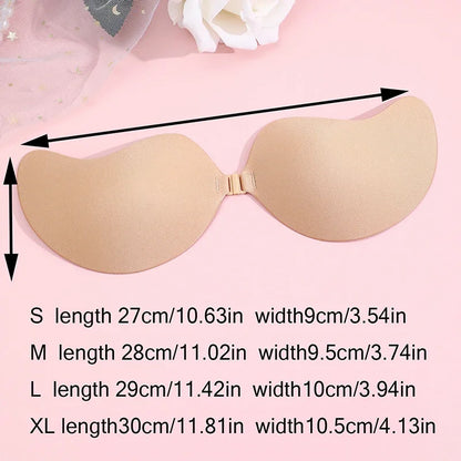 1 Piece Invisible Adhesive Lift Bra, Convex Enhancer Strapless Seamless Lingerie Accessory