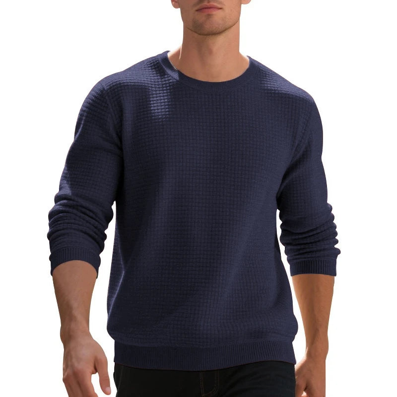 Animal Game Men's Crew Neck Sweatshirts Solid Color Large Pullover Outerwear Outdoor Jogging Tops Casual Streetwear Basic Top