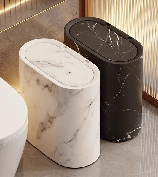 Bathroom Toilet Hotel B&B With Lid Kitchen Living Room Sandwich Trash Can Lid Multi-purpose Modern Toilet Hygienic Sandwich