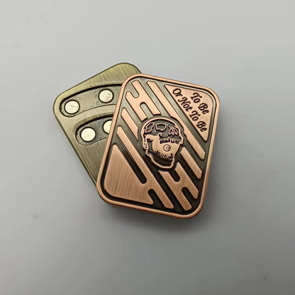 Fidget Spinner KK Pop Fingertip Gyro Solution Pressure Reduction Toy Push Poker Push Card EDC stainless Steel Toys Adult Gifts