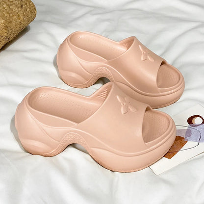 أحذية نسائية ربيعية مقاس 35-40، نعال كلوفر، كعب عالٍ، صنادل قابلة للتنفس، أحذية كاجوال جديدة بنعل ناعم