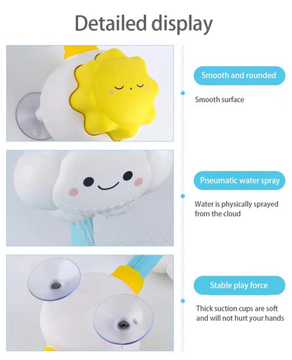 Cloud Weather Bath Toy for Kids Press Spray Educational Water Cycle Play Pool Beach Safe Fun