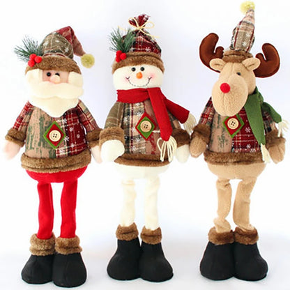 Innovative Elk Santa Snowman Doll Christmas Ornaments Merry Christmas Tree Decoration For Home Table Decor 2025 New Year Navidad