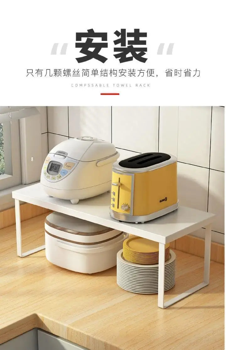 Kitchen Desktop Shelf  Layered Storage Partition Small Racks for Storing Dishes Seasonings Home Storage Holders Organization