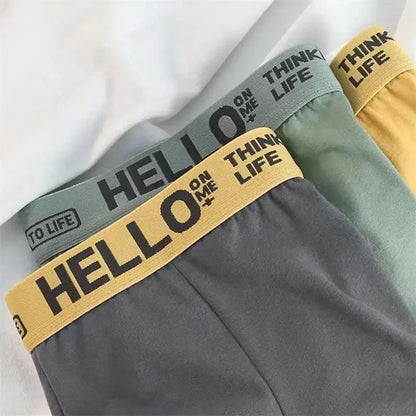 10Pcs Men's Boxer And Briefs Fashion Underwear High Stretch Boxer And briefs Shorts Breathable Soft Men's Shorts Comfortable