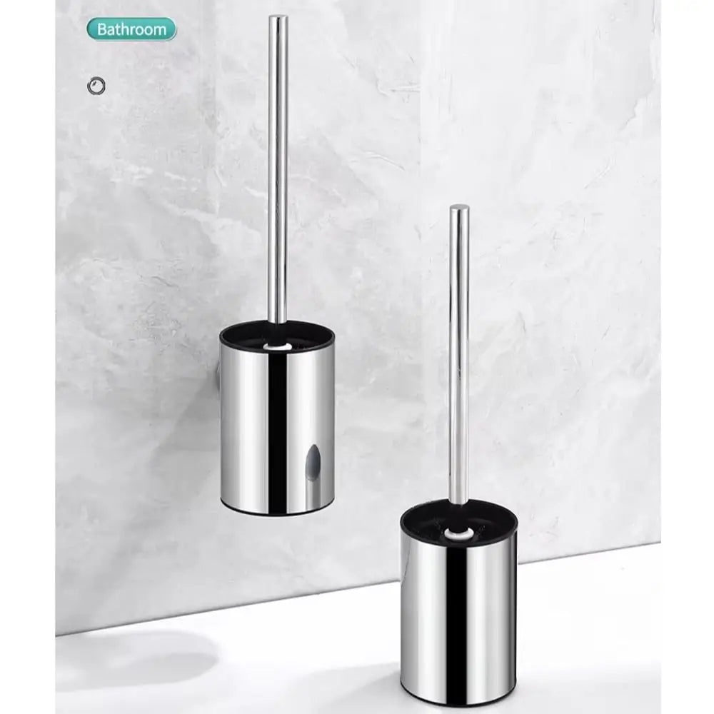 Bathroom Toilet Brush Holder Cleaning Bathroom Hardwares Stainless Toilet Brush Wall Mounted Bathroom Accessories Cleaning Tools