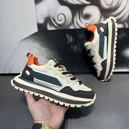 أحذية رياضية رجالية أحذية رياضية بنعل سميك أحذية رياضية كاجوال رياضية وترفيهية أحذية بدون كعب مقاومة للانزلاق