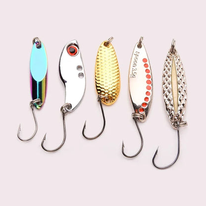 5pcs/lot Wobbler lures 3g/10g/15g Metal Vib Fishing Lure set Sinking Hard Metal VIB Sea Fishing Lures Artificial Pesca Bait