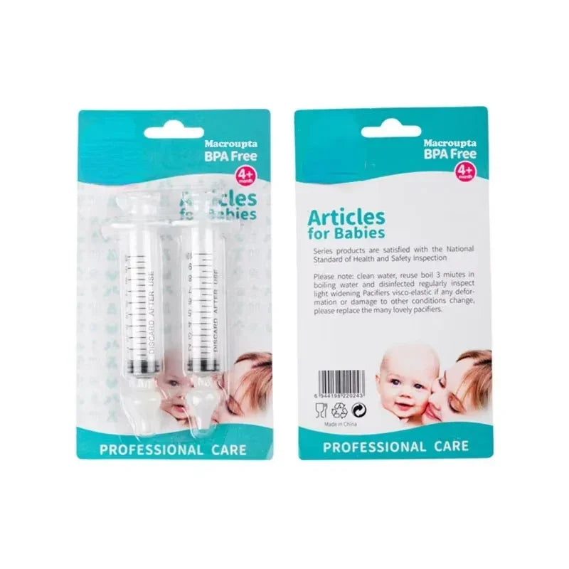 1/2Pcs Needle Tube Baby Nasal Aspirator Syringe Baby Nose Cleaner Rhinitis Nasal Washer Irrigator Baby Nose Washing for Children