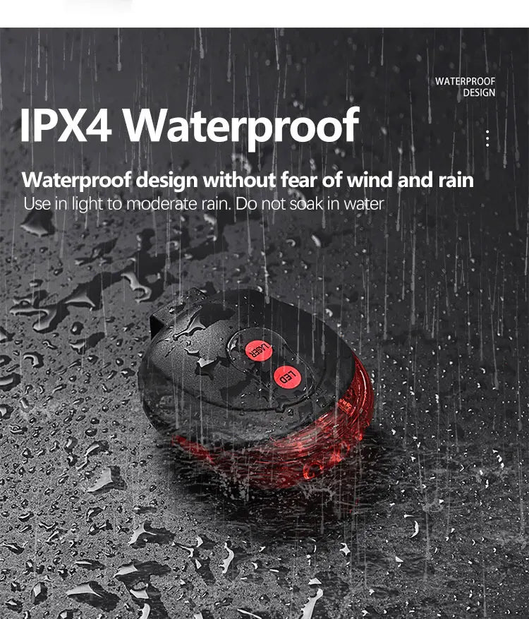 Bicycle Rear Light Red Tail Light LED Night Safety Warning Light Cycling Taillight Easy to Install Lantern for Bike Accessories