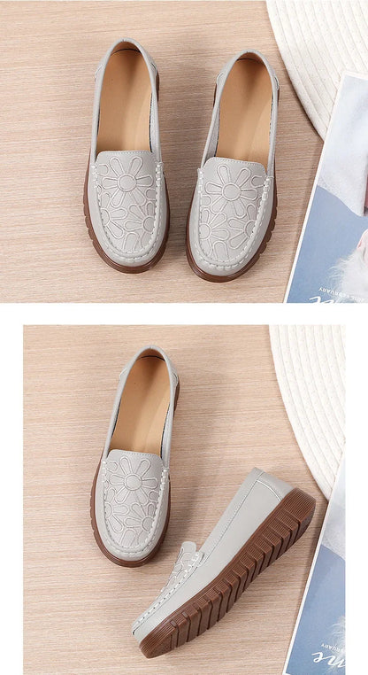Women's Shoes Slip-on Loafers Ladies Casual Shoes Platform Wedge Moccasins Sneakers Comfortable Flat Shoes Zapatos Mujer 2024