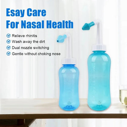 300ml Nasal Wash Cleaner Baby Spray Aspirator Syringe Nasal Wash Baby Irrigator Bottle Sink Rhinitis Treatment Device