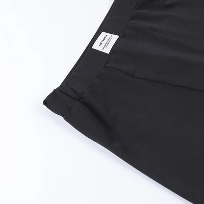 European and American Spring/Summer Round Neck Long Short sleeved 3/4 Shorts Two piece Women's Fashion Sports Versatile Set