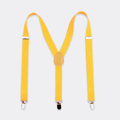 Suspenders for Men  Set Adjustable 1 inch Wide Y Shape Wedding Suit Accessories Strong Metal Clips