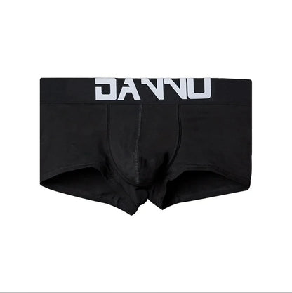 5 PCs Men's High Elastic Plain Color Comfortable Boxer Briefs Panties Breathable Pantyhose