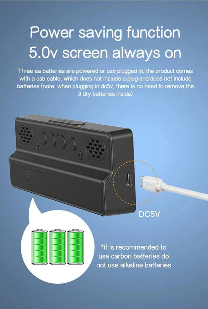 Digital Clock LED Wake Up Light Alarm Clock Bedroom Electronic Desktop Clock With Temperature Display Adjustable Brightness.