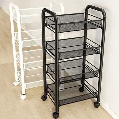 Kitchen Storage Ra Doorstep Drop off Mobile Cart Standalone Floor-Mounted Multi-Functional Organizer for Cooking Utensils
