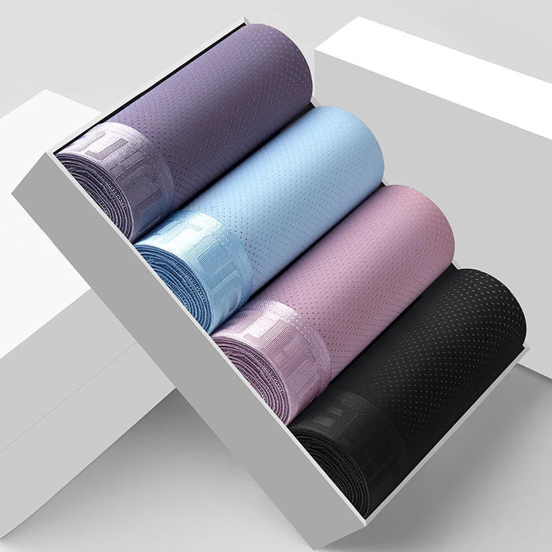 Men Panties Male Underpants Man Pack Shorts Boxers Underwear Slip Homme Calzoncillos Bamboo Hole U Convex Pouch Large Size 6XL