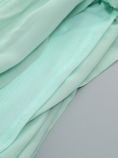 Sequin Sparkly Sexy Mini Dress Sleeveless Backless Tie Up Flower Ruched Prom Dresses Cocktail Evening Gown Wedding Guest Dress