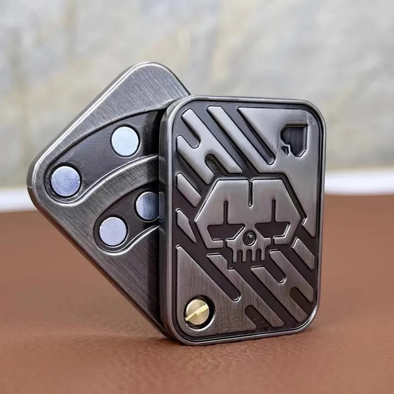 Fidget Spinner KK Pop Fingertip Gyro Solution Pressure Reduction Toy Push Poker Push Card EDC stainless Steel Toys Adult Gifts