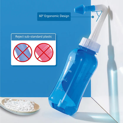 300ml Nasal Wash Cleaner Baby Spray Aspirator Syringe Nasal Wash Baby Irrigator Bottle Sink Rhinitis Treatment Device