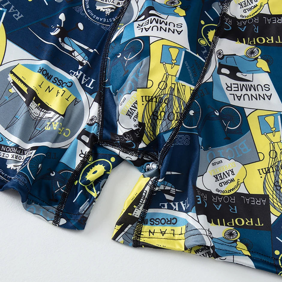 5/10 Pack Multi-size Teenagers To Adults Men's Boyshort Leisure Sports Joker Elastic Waist Long Men's Underwear Can Be Parent-ch