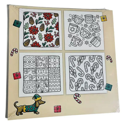 Cute Family Warm Color Graffiti Book, Children's and Preschool Puzzle Drawing Book