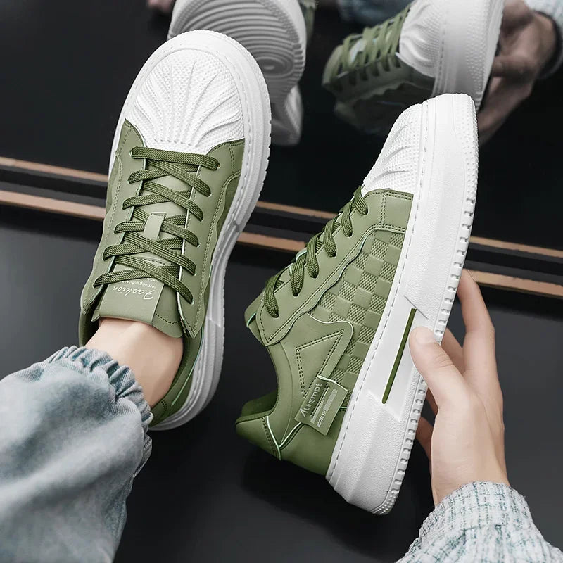 Men's Shoes 2025 New Trend Fashionable Versatile Breathable Niche Personality Casual Sports Board Shoes Thick Sole Comfortable