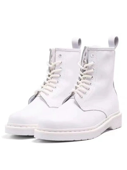 أحذية نسائية 2024 أحذية نسائية برباط للخريف بأصابع مستديرة ومنصة قصيرة صلبة مقاومة للماء وعصرية أحذية عارية