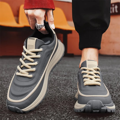 Men Shoes Platform Male Sneakers Fashion Thick Soles Casual Sport Shoes Breathable Height Increased Athletic Shoes Walking Shoes