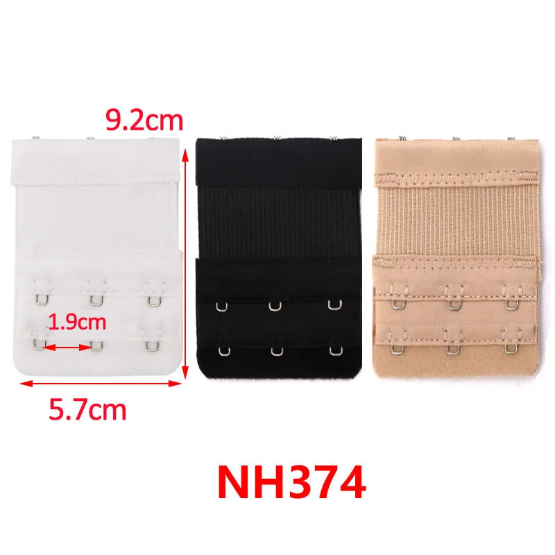 3/4/6/8pcs Bra Extender for Women's Elastic Bra Extension Strap Hook Clip Expander Adjustable Belt Buckle Intimates Accessories