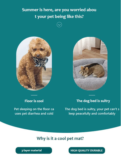 Summer Dog Cooling Mat Pet Cold Bed Extra Large for Small Big Dogs Pet Accessories Cat Durable Blanket Sofa Ice Pad Blanket