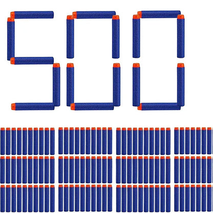 Blue Soft Hollow Hole Head Bullets 7.2cm For Nerf Refill Darts Toy Gun Bullets For Nerf Series Blasters Xmas Kid Children Gift