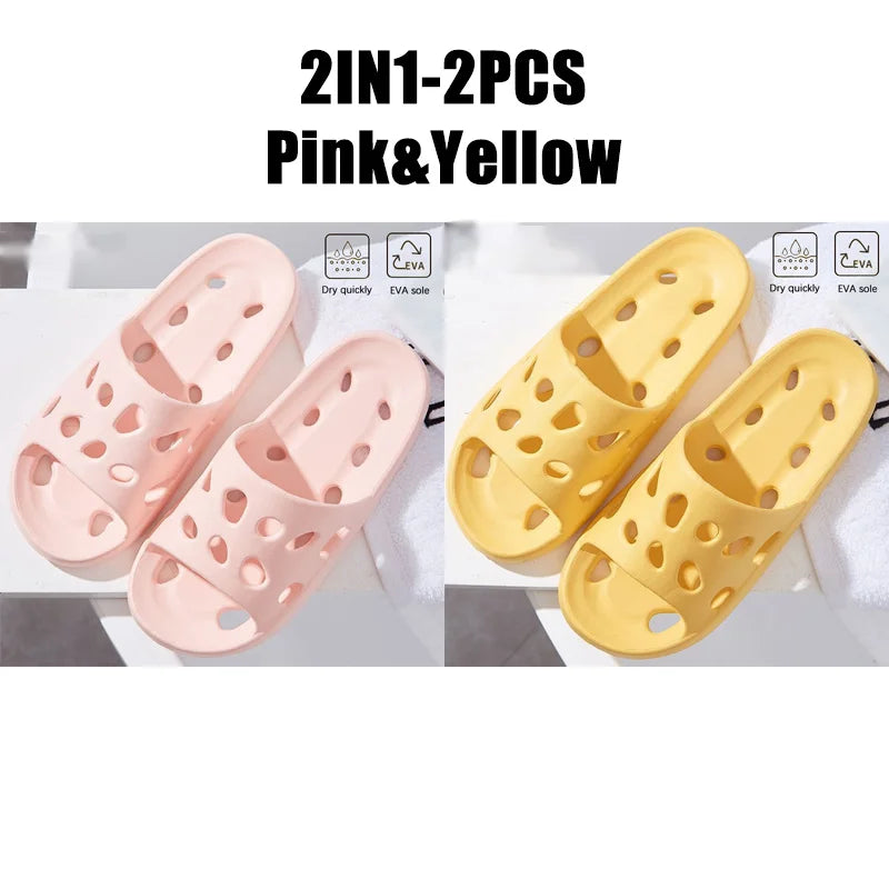 نعال حمام منزلية خفيفة الوزن مقاومة للماء للشاطئ نعال غير قابلة للانزلاق للسباحة والحمامات والأحذية المائية