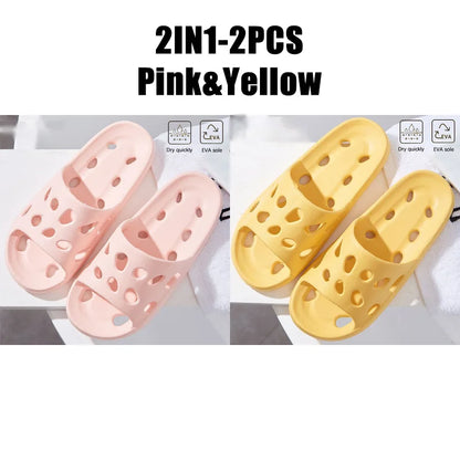 نعال حمام منزلية خفيفة الوزن مقاومة للماء للشاطئ نعال غير قابلة للانزلاق للسباحة والحمامات والأحذية المائية