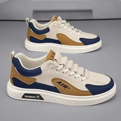 Trend 2025 New Men's Shoes Leather Fashion Low-top Men's Casual Trendy Shoes Running Sports