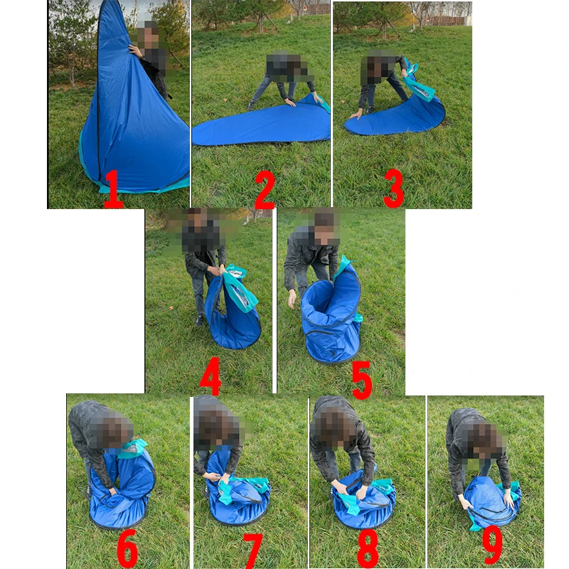 خيمة استحمام خارجية محمولة، خيمة طاقة سميكة، مرحاض متنقل، غرفة تغيير الملابس، عزل حراري، كاميرا، معدات سفر