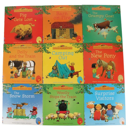 20 Books/set 15x15cm Usborne Farmyard Tales Series Children Baby Famous Farm Story English Picture Book Parent Child Reading