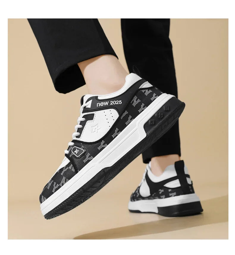 Men's Shoes, Spring 2025 New Printed German Training Board Shoes, Versatile, Niche, High-end, Sports and Leisure Shoes