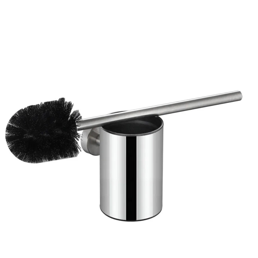 Bathroom Toilet Brush Holder Cleaning Bathroom Hardwares Stainless Toilet Brush Wall Mounted Bathroom Accessories Cleaning Tools