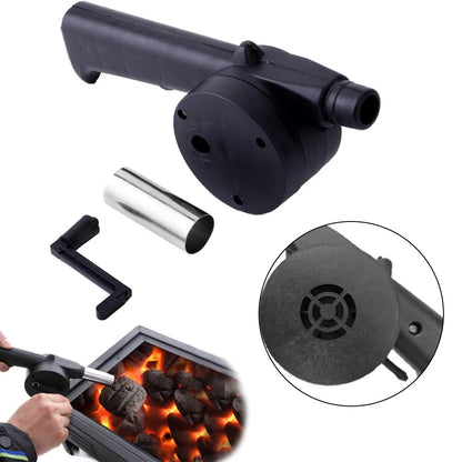 Outdoor Barbecue Fan Hand-cranked Air Blower Portable BBQ Grill Fire Bellows Tools Picnic Camping Accessories Barbeque