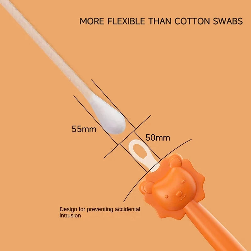 2024 New models Baby Cleaner Spoon Double-headed Soft Wax Curette Picker Nose Cleaner Silicone Ear Wax Pickers Clean Tweezers