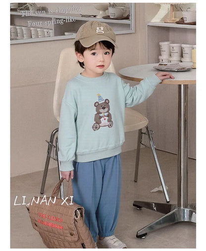 Kids Clothes Sets 2025 Autumn Winter Sport Suits for Boys Cartoon Sweatshirts+pants Tracksuits for Girls Toddler Outfits Sets