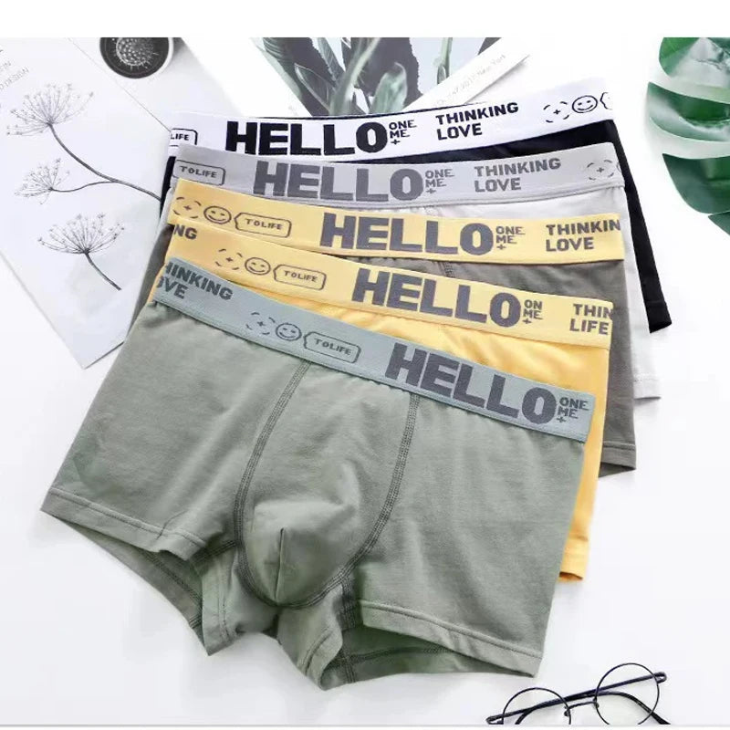10Pcs/Men's Underwear  Underwear High Stretch Boxer Shorts Breathable Soft Men's Shorts Comfortable Size L-4XL